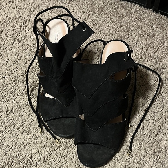Call It Spring Shoes - Call It Spring Black Strappy Sandals